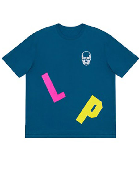 Lucien Pellat Finet休闲品牌2019春夏字母印花T恤蓝色