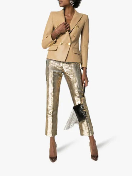 Taller Marmo女装品牌2019春夏皮革外套