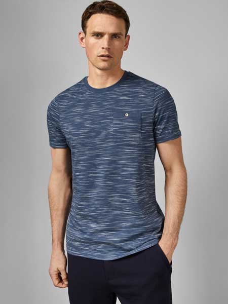 Ted Baker休闲品牌2019春夏时尚休闲百搭圆领短袖T恤