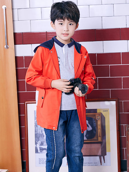 嗒嘀嗒童装品牌2019秋冬新款韩版中大童中长款风衣