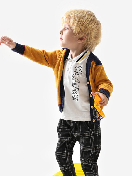 MAC·MIOCO童装品牌2019秋冬男童针织衫外套