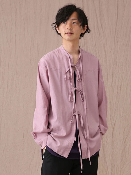 Iroquois男装品牌2019秋冬粉色衬衫