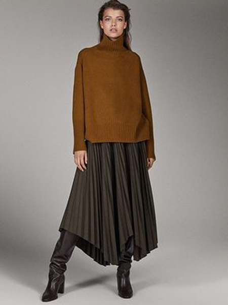 奥利维尔·斯泰利女装品牌2019秋冬高领针织毛衣