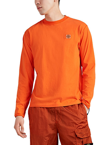 Helmut Lang（海尔姆特-朗）男装品牌2019秋冬橙色打底针织长袖