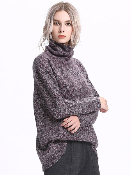 圣奇融羊绒女装品牌2019秋冬纯山羊羊毛衫