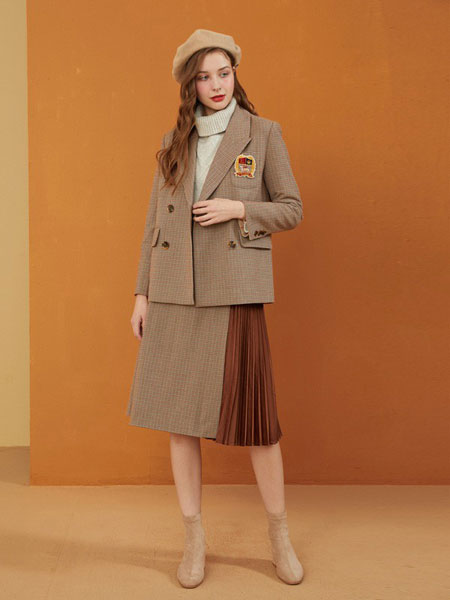 E·LAND女装品牌2019秋冬休闲西装套装
