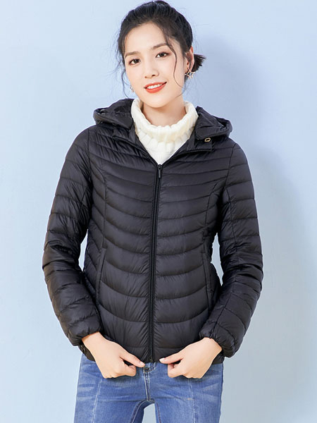 千仞岗女装品牌2019秋冬时尚轻薄羽绒服