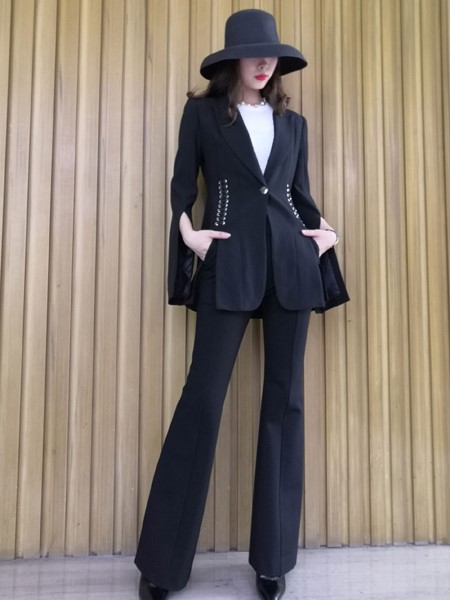 印象主题女装品牌2019秋冬修身时尚西装外套