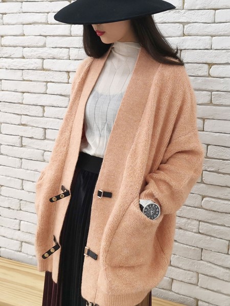 印象主题女装品牌2019秋冬针织开衫外套