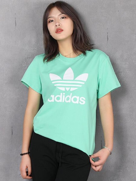 Adidas阿迪三叶草女装2020春夏运动服休闲时尚三条纹T恤FM3316