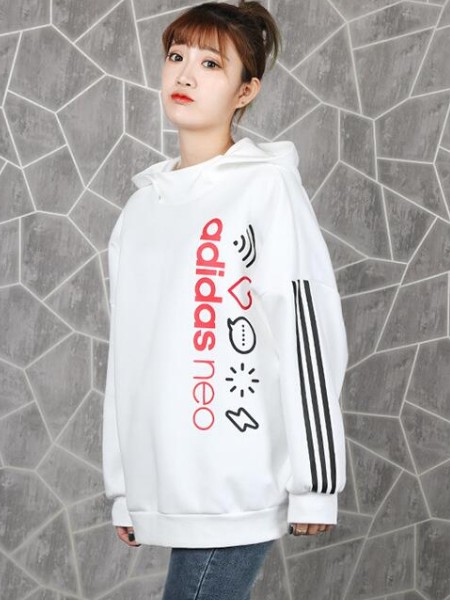 Adidas阿迪生活女装2020春季运动服跑步训练健身卫衣FU1052