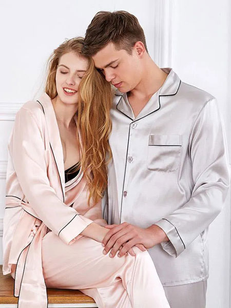 雪仙丽内衣品牌2020春夏新款纯色真丝睡衣