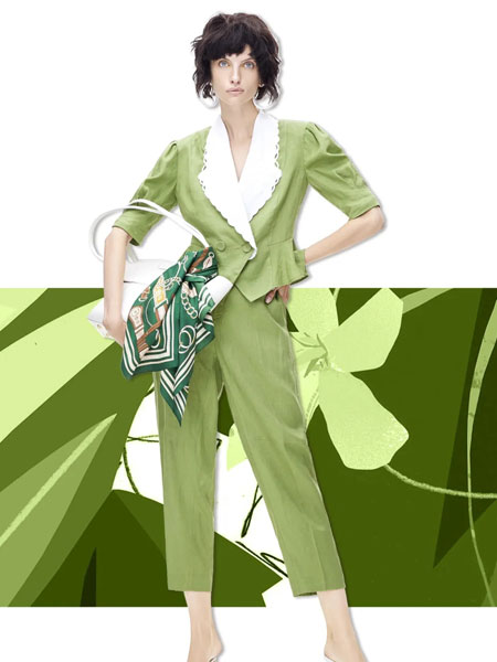 米祖女装品牌2020春夏新款纯色气质ol西装套装