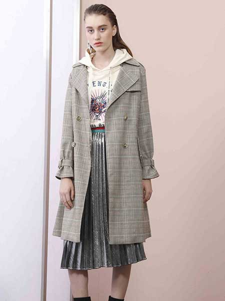 3S女装尚艾诗2020春季新品知性通勤纯色经典优雅风衣外套