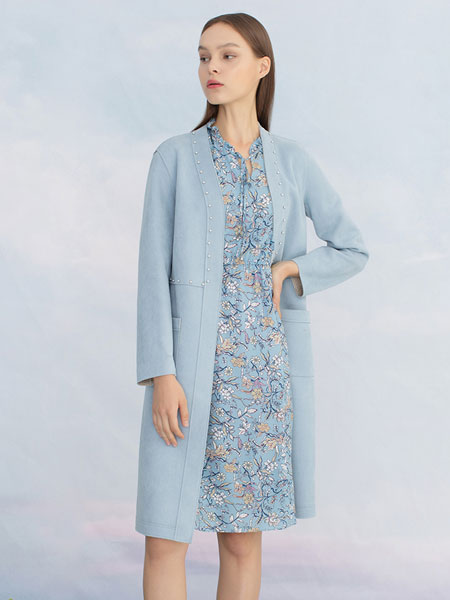 圣可尼女装品牌2020春夏新款纯色气质纽扣开衫
