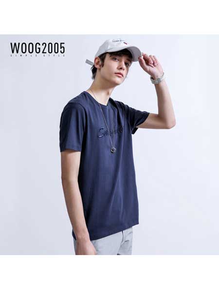 woog2005男装品牌2020春夏男士短袖t恤新款韩版潮流半袖T夏天圆领体恤