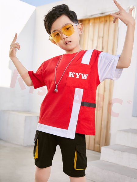 KISSABC童装品牌2020春夏个性街头潮流男童套装