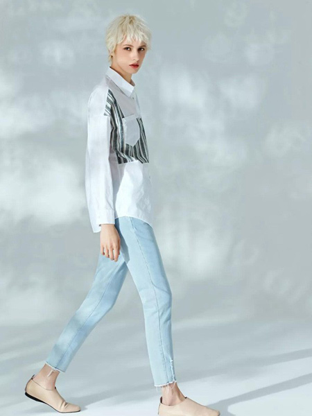 陽光里的汀蘭女裝品牌2019秋冬純棉襯衫