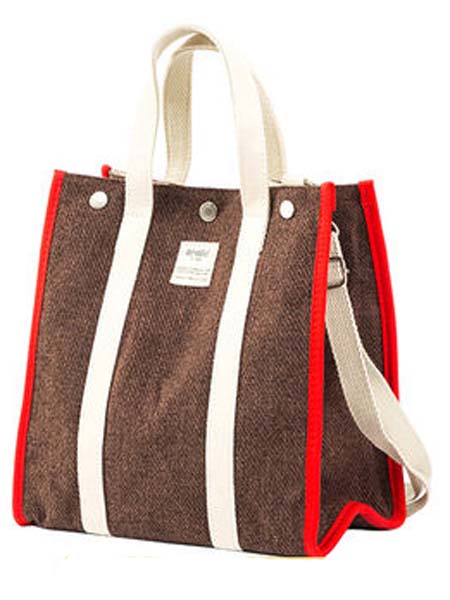 anello箱包品牌2020春夏咖啡色日本潮流女单肩包袋斜跨包手提迷你托特包