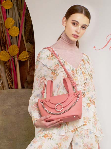 IAMNOT箱包品牌2020春夏粉色手提包单肩斜挎包