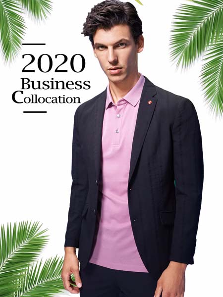 凯迪东尼男装品牌2020春夏黑色西装外套