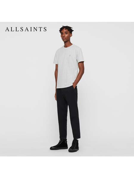 All saints女装品牌2020春夏领短袖T恤春夏新品简约休闲上衣