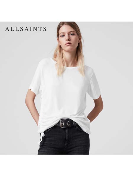 All saints女装品牌2020春夏圆领T恤新品宽松短袖上衣