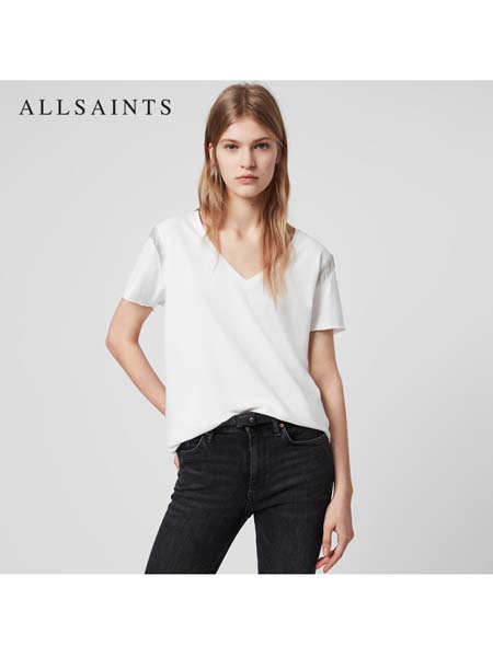 All saints女裝品牌2020春夏短袖T恤新品流蘇上衣