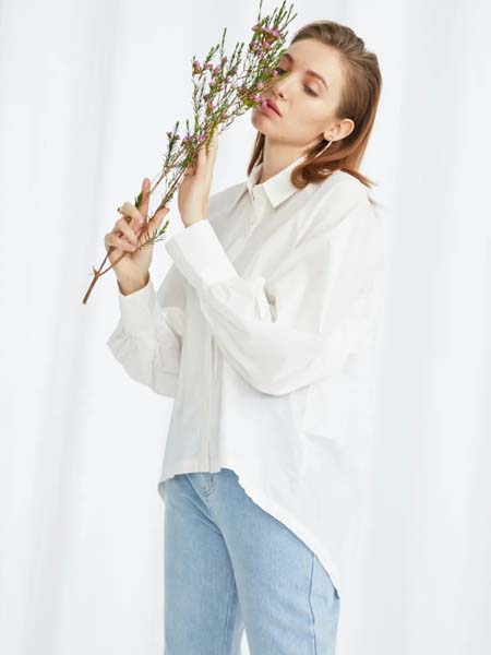 F.SHINE女装品牌2020春夏白色衬衫