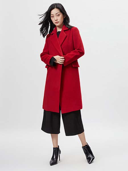 自由鸟女装品牌新品韩羊毛保暖妮子大衣外套