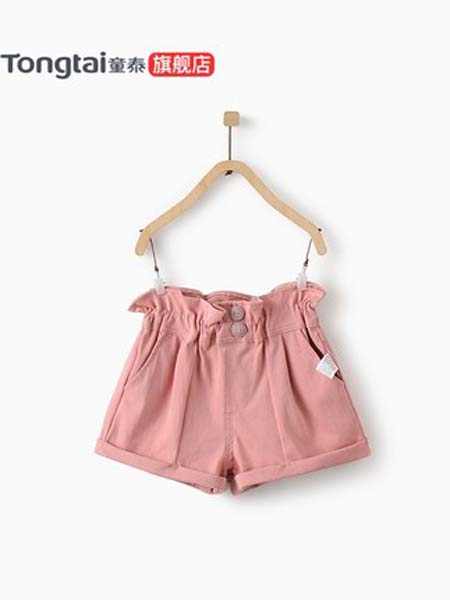 童泰童装品牌2020春夏粉色婴儿裤子1-4岁女宝宝短裤女婴儿夏季外出短裤