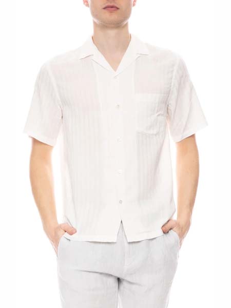Ron Herman2020春夏纯棉白色衬衫短袖