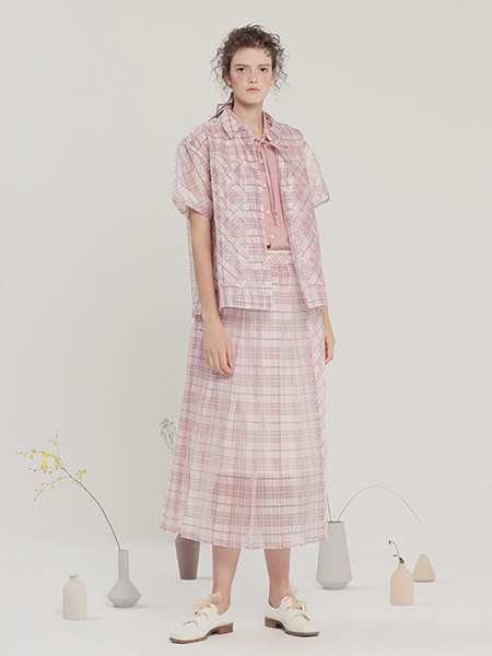 茶愫PURE TEA女装品牌2020春夏甜美气质套装裙