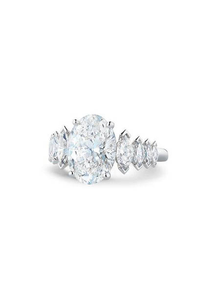 De Beers Diamond Jewellers钻石彩宝品牌唤醒莲花戒指