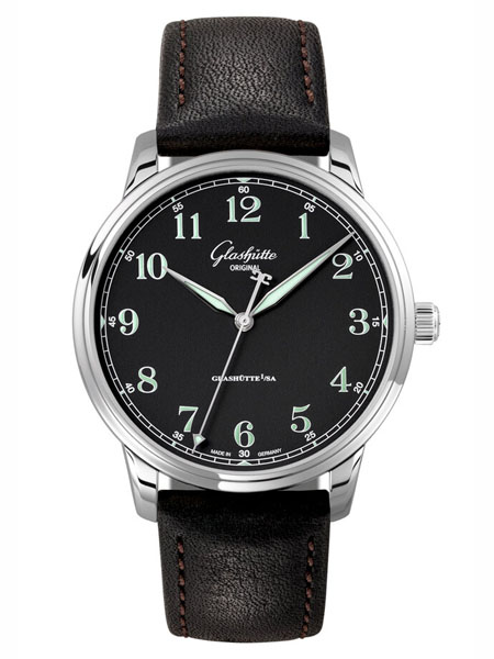 Glashutte Original機(jī)械抗磁防水男表 鱷魚皮帶