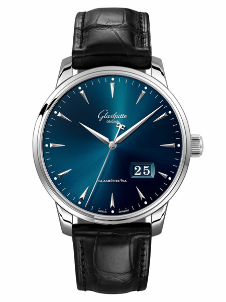 Glashutte Original機(jī)械抗磁防水男表 鱷魚(yú)皮帶