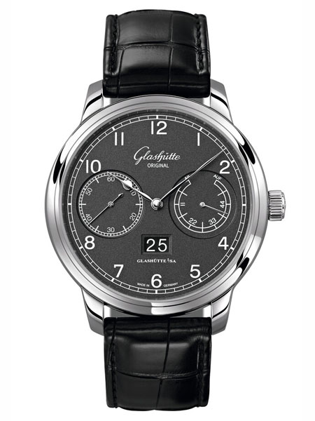 Glashutte Original机械抗磁防水男表 鳄鱼皮带