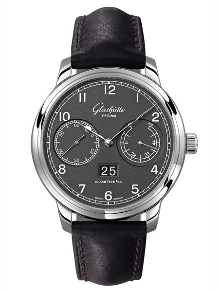 Glashutte Original機械抗磁防水男表 鱷魚皮帶