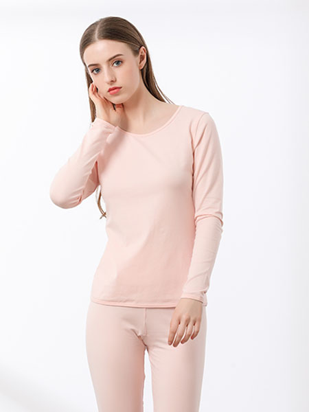 Freeday自在时光内衣品牌2020春夏圆领粉色内衣