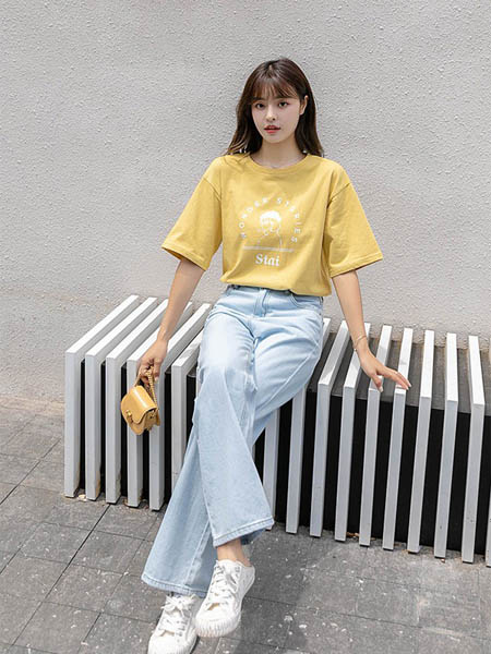 琼斯维格(JONASWAGELL)女装品牌2020春夏韩版纯棉T恤