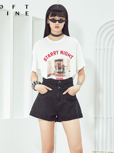 LOFT SHINE女装品牌2020春夏圆领字母印花T恤