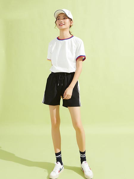 米子旗女装品牌2020春夏休闲T恤短裤