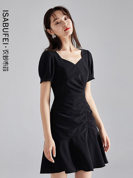 衣纱布菲女装品牌2020春夏显瘦性感短裙连衣裙