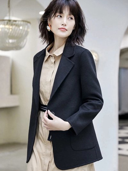 莫欧莎女装品牌2020秋季短西装式外套