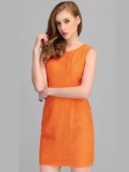 伯妮斯茵ERNIEELEN女装品牌2020春夏橙色连衣裙--《花香之旅》
