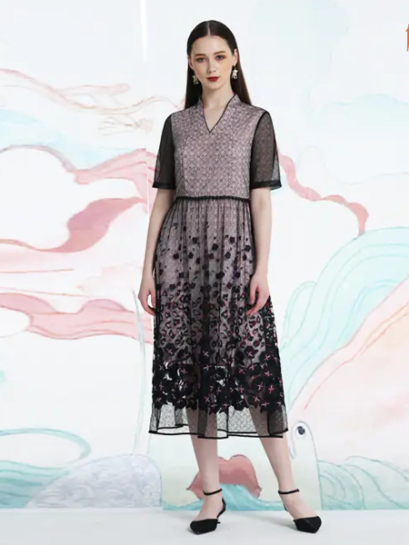 伯妮斯茵ERNIEELEN女装品牌2020春夏连衣裙--空谷幽兰--《洛神赋》