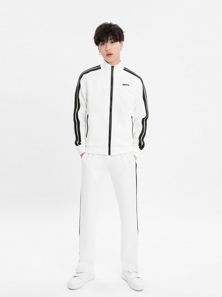 M-77男装品牌2020春夏黑边白色外套