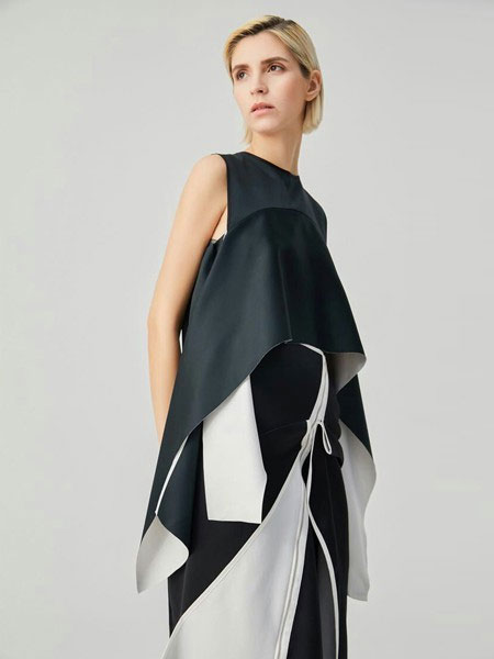 WEN&VI女裝品牌2020春夏個性幾何連衣裙