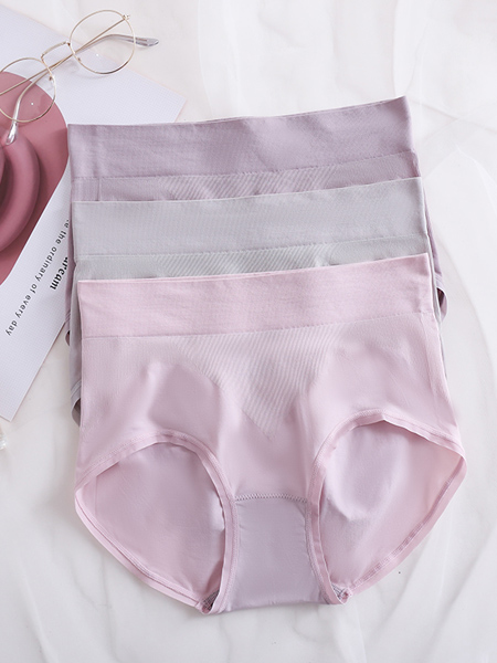 SOFU舒工坊内衣品牌2020春夏紫粉色内裤