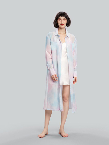 MANITO内衣品牌2020春夏中长款兰芝粉色外套